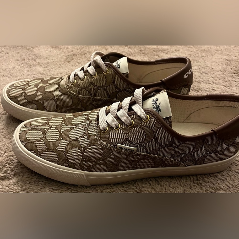 COPY - COACH SIGNATURE “C” khaki SKATE SNEAKER